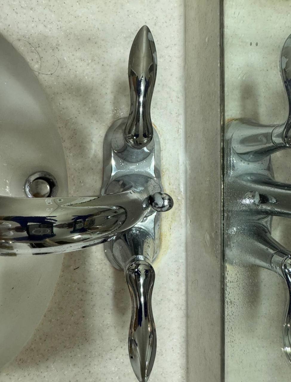 Bathroom faucet · Deep clean — before cleaning